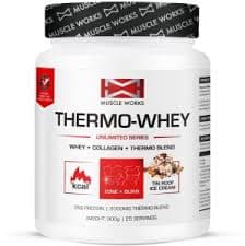 Muscle Works Thermo Whey – Unlimited Series (Vanilla / Baunilha – 900g) | Whey + Collagen + Thermo Blend